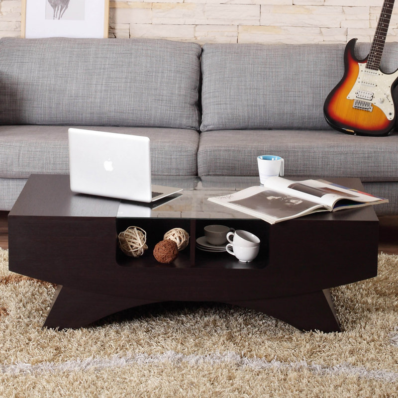 Wade Logan® Madilynn Trestle Coffee Table with Storage
